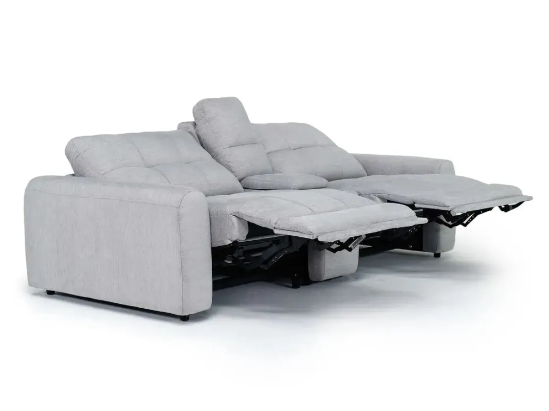Mor Furniture Bryce Power Console Loveseat In Savannah Coin