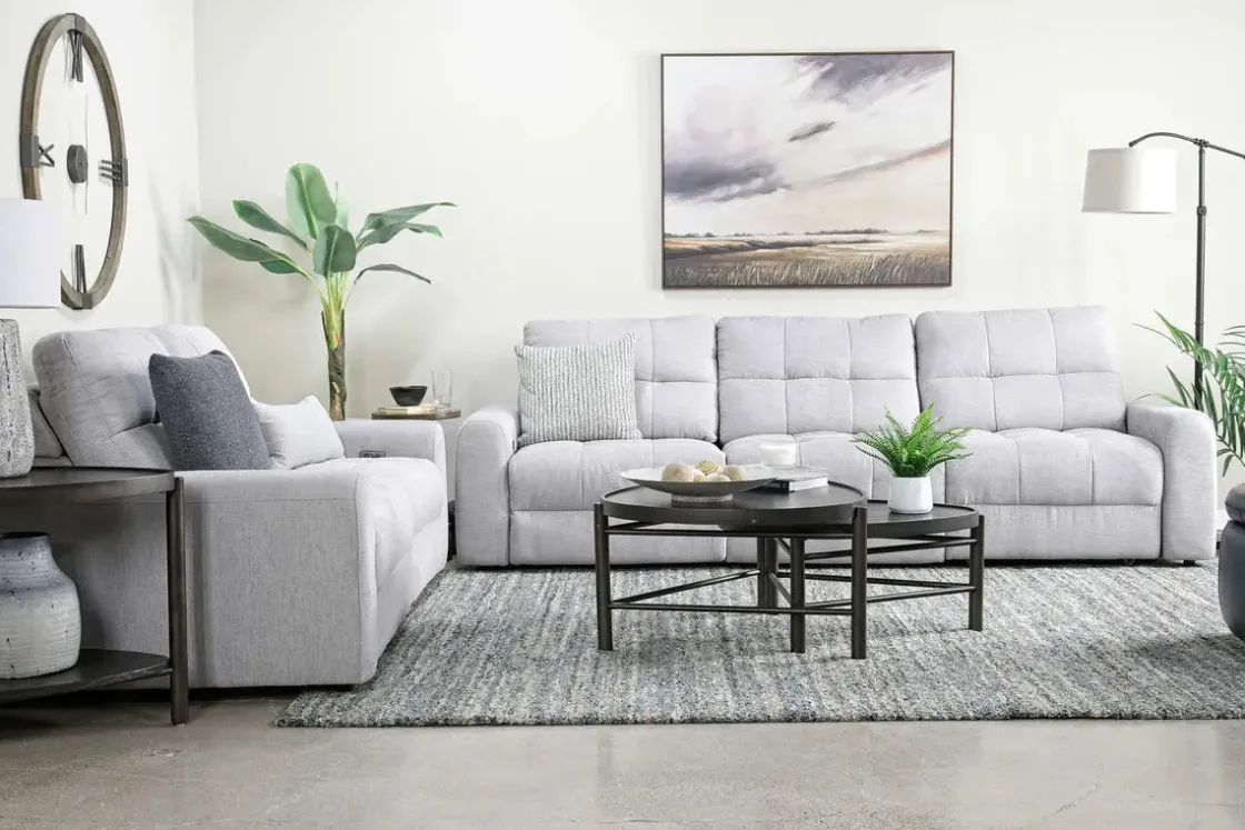 Mor Furniture Bryce Power Sliding Sofa In Savannah Coin