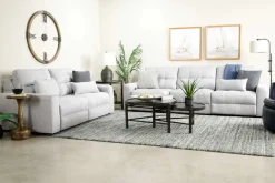 Mor Furniture Bryce Power Sofa & Loveseat In Savannah Coin