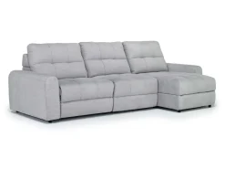 Mor Furniture Bryce Power Sofa Storage Chaise In Savannah Coin, Left Facing