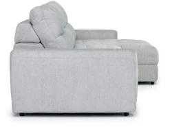 Mor Furniture Bryce Power Sofa Storage Chaise In Savannah Coin, Left Facing