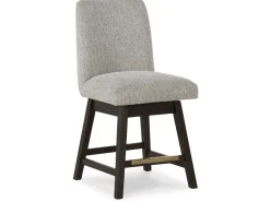 Mor Furniture Burkhaus Counter Height Dining Table & 4 Stools In Biege/Dark Brown