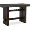 Mor Furniture Burkhaus Counter Height Dining Table In Dark Brown