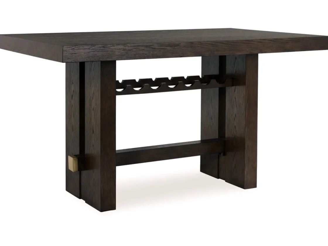 Mor Furniture Burkhaus Counter Height Dining Table In Dark Brown