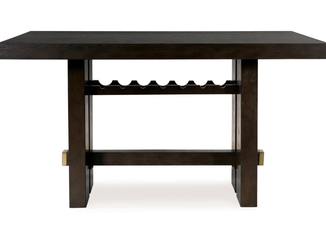 Mor Furniture Burkhaus Counter Height Dining Table In Dark Brown