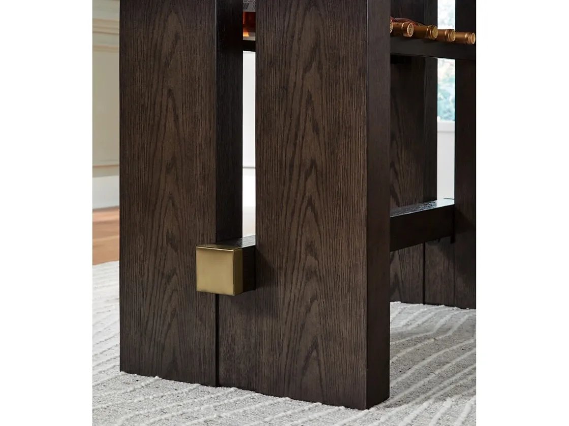Mor Furniture Burkhaus Counter Height Dining Table In Dark Brown