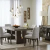 Mor Furniture Burkhaus Extendable Dining Table & 6 Chairs In Biege/Dark Brown