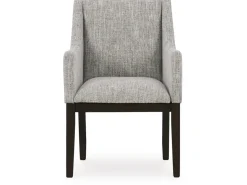 Mor Furniture Burkhaus Extendable Dining Table, 6 Chairs & 2 Arm Chairs In Biege/Dark Brown