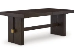 Mor Furniture Burkhaus Extendable Dining Table In Dark Brown