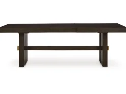 Mor Furniture Burkhaus Extendable Dining Table In Dark Brown