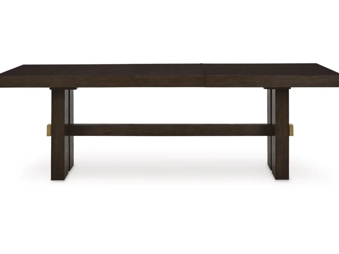 Mor Furniture Burkhaus Extendable Dining Table In Dark Brown
