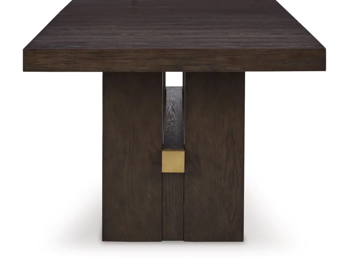 Mor Furniture Burkhaus Extendable Dining Table In Dark Brown