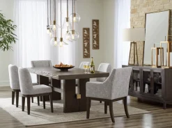Mor Furniture Burkhaus Extendable Dining Table In Dark Brown