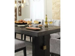 Mor Furniture Burkhaus Extendable Dining Table In Dark Brown