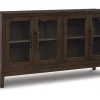 Mor Furniture Burkhaus Server In Dark Brown