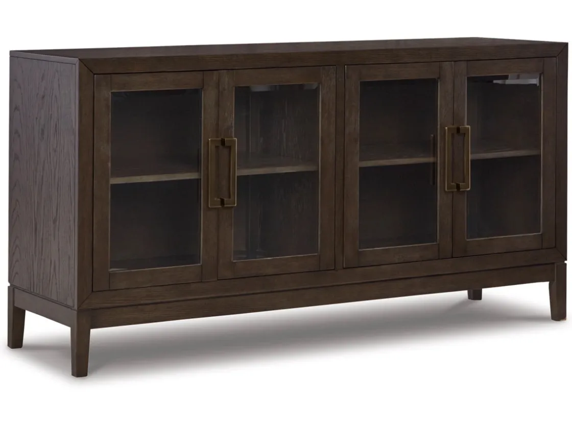 Mor Furniture Burkhaus Server In Dark Brown