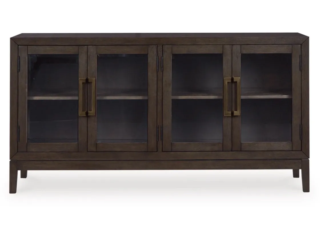 Mor Furniture Burkhaus Server In Dark Brown