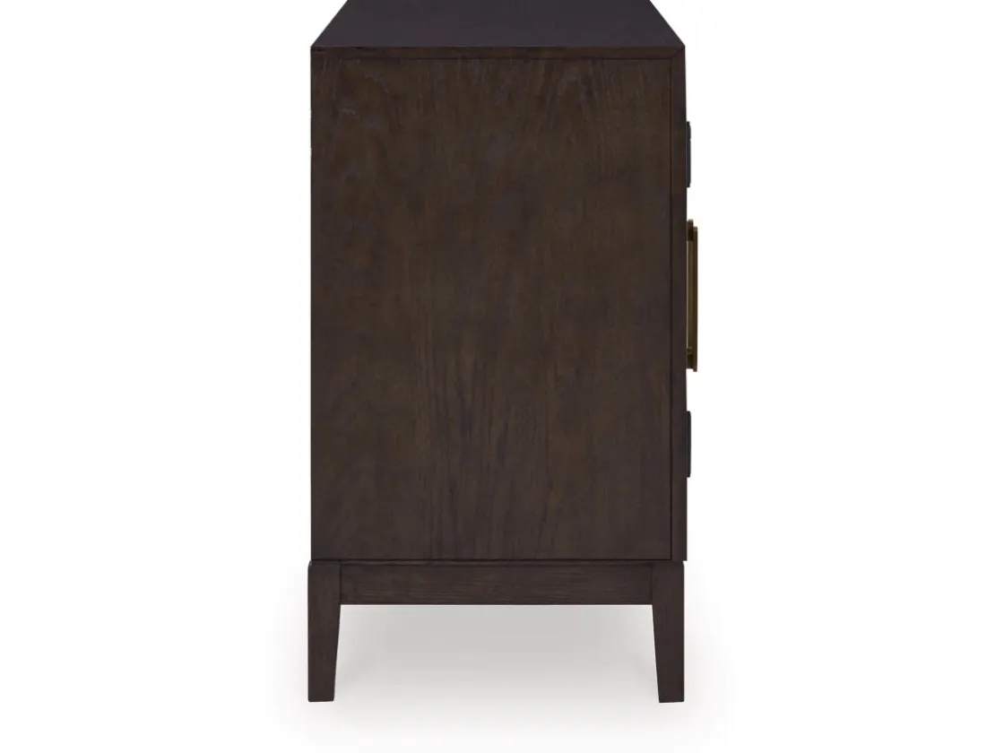 Mor Furniture Burkhaus Server In Dark Brown