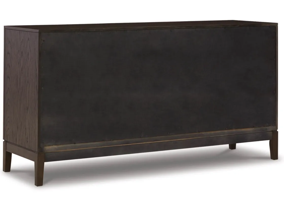 Mor Furniture Burkhaus Server In Dark Brown