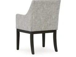 Mor Furniture Burkhaus Upholstered Arm Chair In Beige/Dark Brown