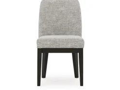Mor Furniture Burkhaus Upholstered Side Chair In Beige/Dark Brown