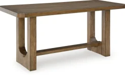 Mor Furniture Cabalynn Counter Height Dining Table & 4 Stools In Light Brown