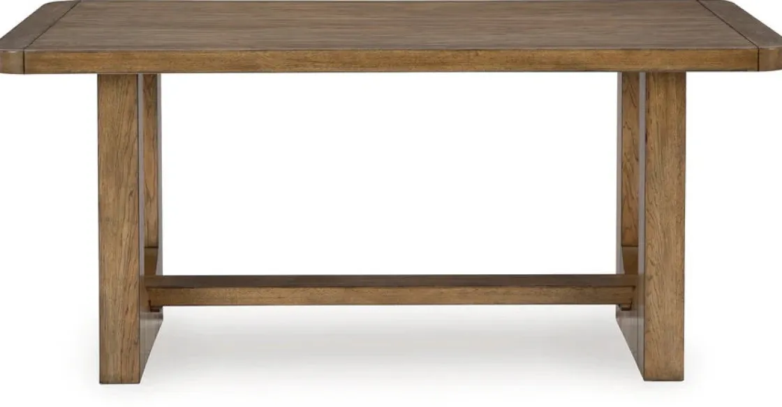 Mor Furniture Cabalynn Counter Height Dining Table & 4 Stools In Light Brown