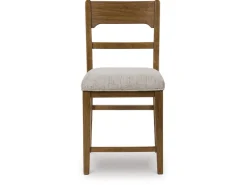 Mor Furniture Cabalynn Counter Height Dining Table & 4 Stools In Light Brown