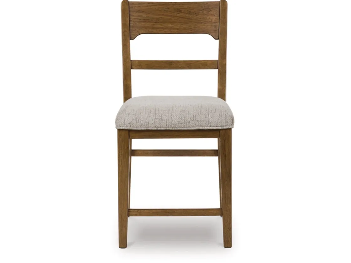 Mor Furniture Cabalynn Counter Height Stool In Oatmeal/Light Brown