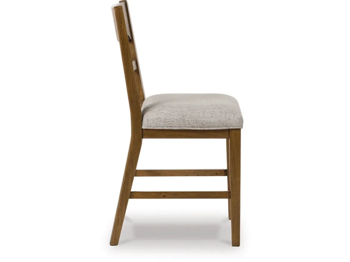 Mor Furniture Cabalynn Counter Height Stool In Oatmeal/Light Brown