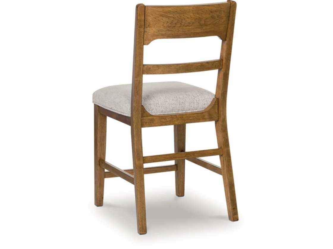 Mor Furniture Cabalynn Counter Height Stool In Oatmeal/Light Brown