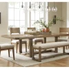 Mor Furniture Cabalynn Extendable Dining Table, 4 Chairs & Bench In Light Brown
