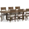 Mor Furniture Cabalynn Extendable Dining Table & 8 Chairs In Light Brown