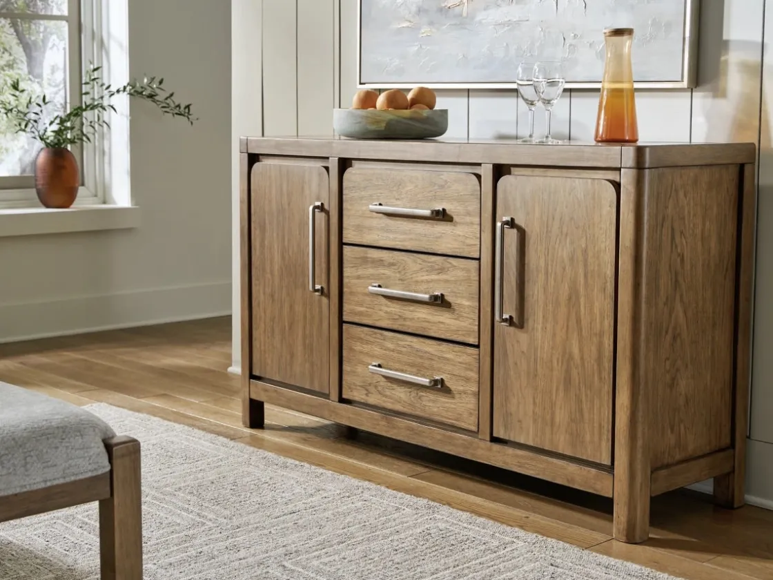 Mor Furniture Cabalynn Server In Light Brown