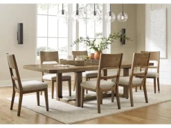 Mor Furniture Cabalynn Side Chair In Oatmeal/Light Brown