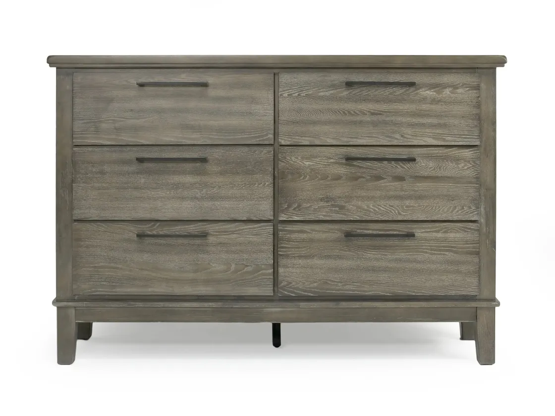 Mor Furniture Cagney Upholstered Panel Bed W/ Storage, Dresser, Mirror & Nightstand In Gray, Queen