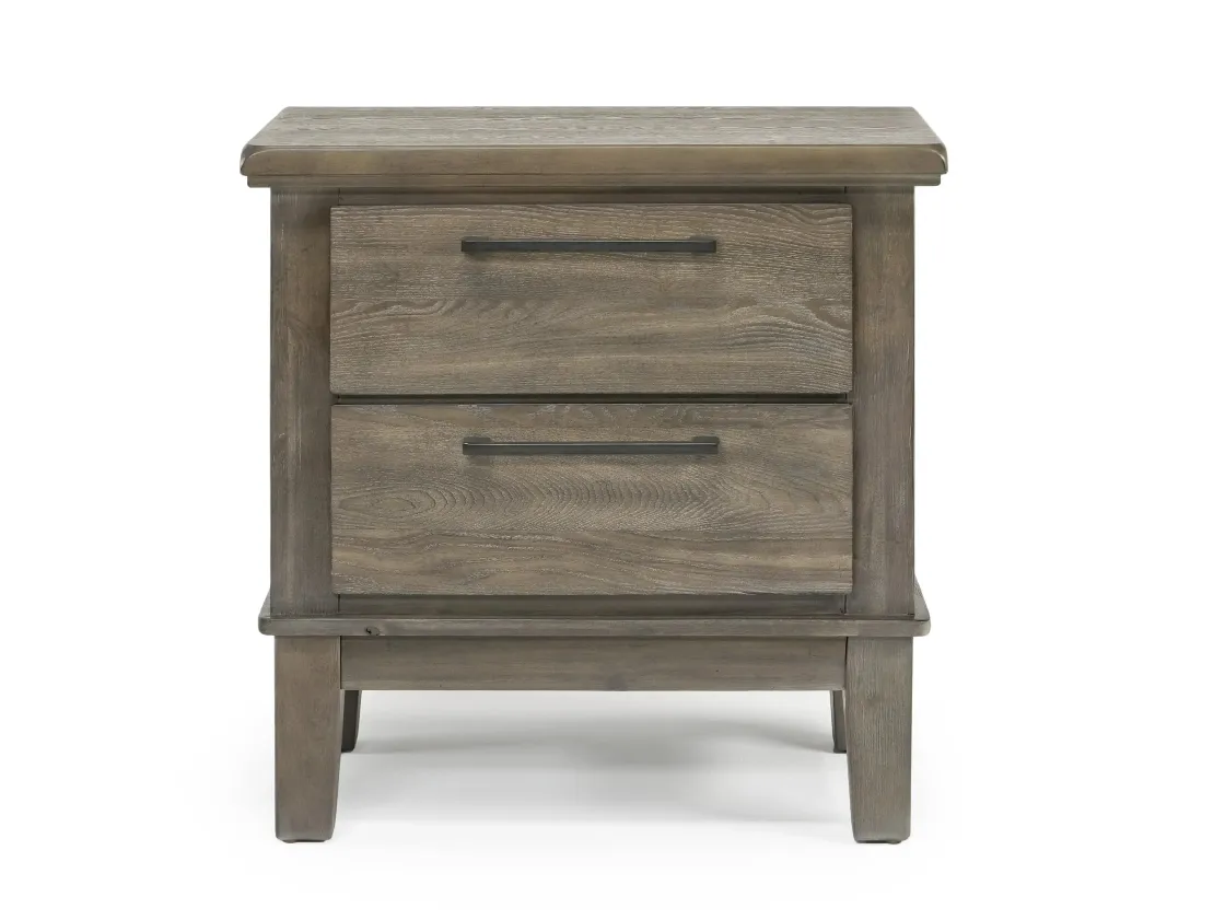 Mor Furniture Cagney Upholstered Panel Bed W/ Storage, Dresser, Mirror & Nightstand In Gray, Queen