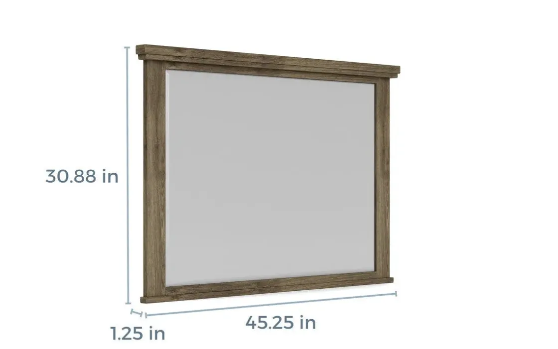 Mor Furniture Cagney Upholstered Panel Bed W/ Storage, Dresser, Mirror & Nightstand In Gray, Queen