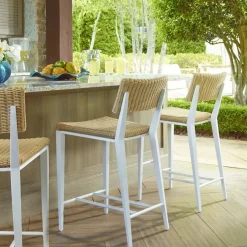 Mor Furniture Calbas Outdoor Barstool In White