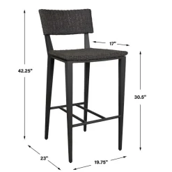 Mor Furniture Calbas Outdoor Barstool In White