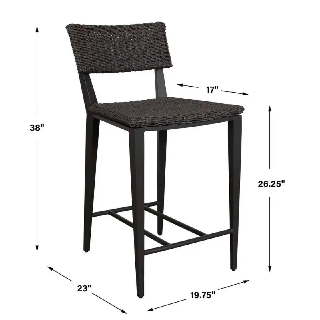 Mor Furniture Calbas Outdoor Counter Height Stool In White