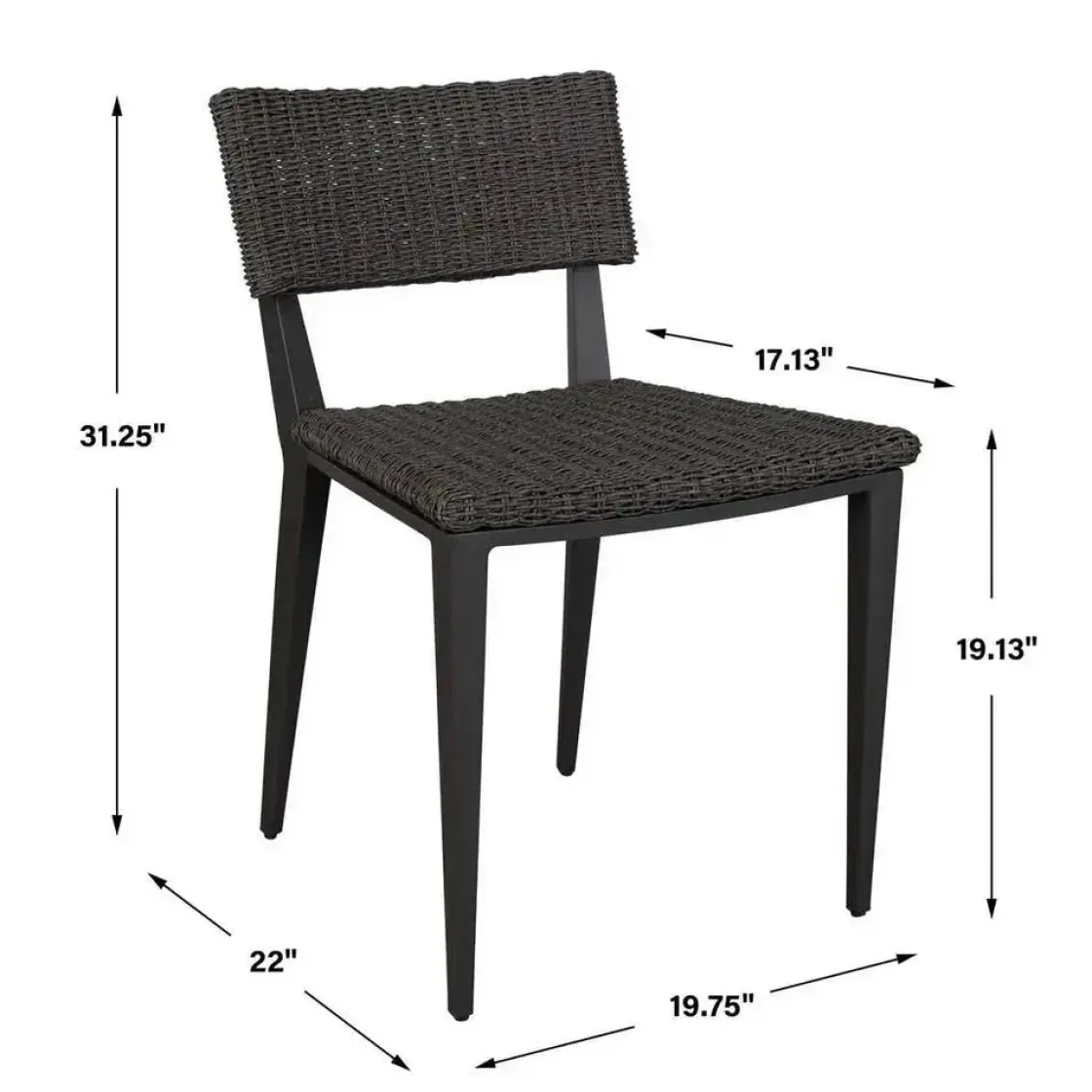 Mor Furniture Calbas Outdoor Side Chair In Brown