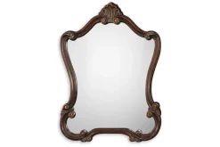 Mor Furniture Calla Accent Mirror In Brown