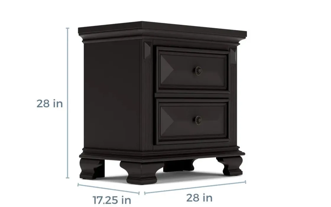 Mor Furniture Calloway Nightstand In White