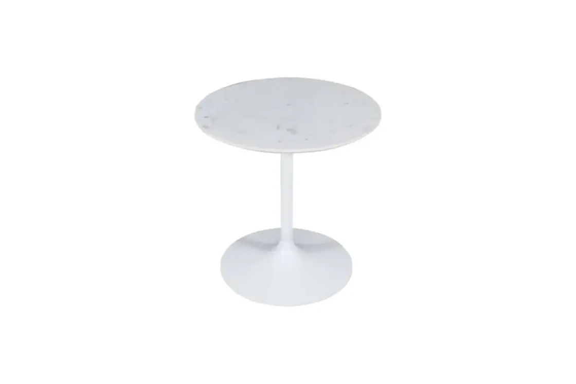 Mor Furniture Camille Nesting Table In White Marble, Set Of 2