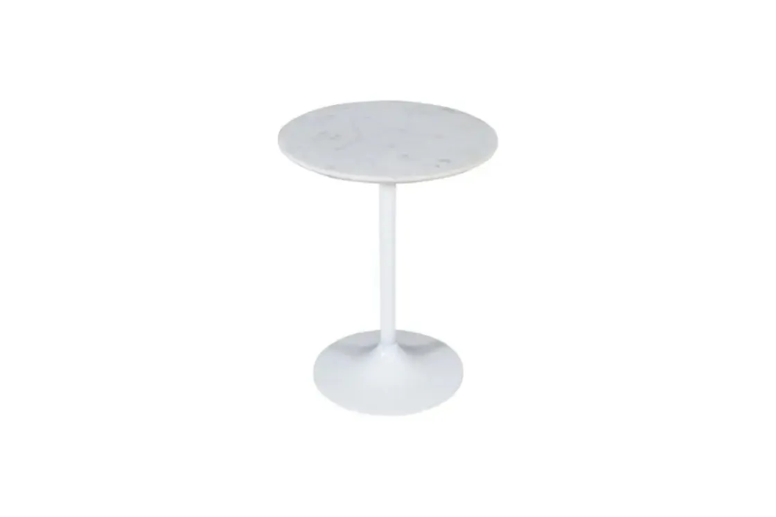Mor Furniture Camille Nesting Table In White Marble, Set Of 2