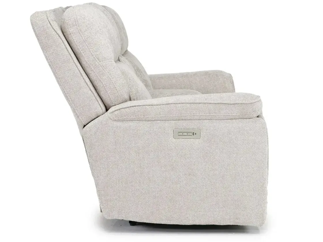 Mor Furniture Cannes 3 Power Theater Console Loveseat W/ Immersive Sound In Jumbo Bark