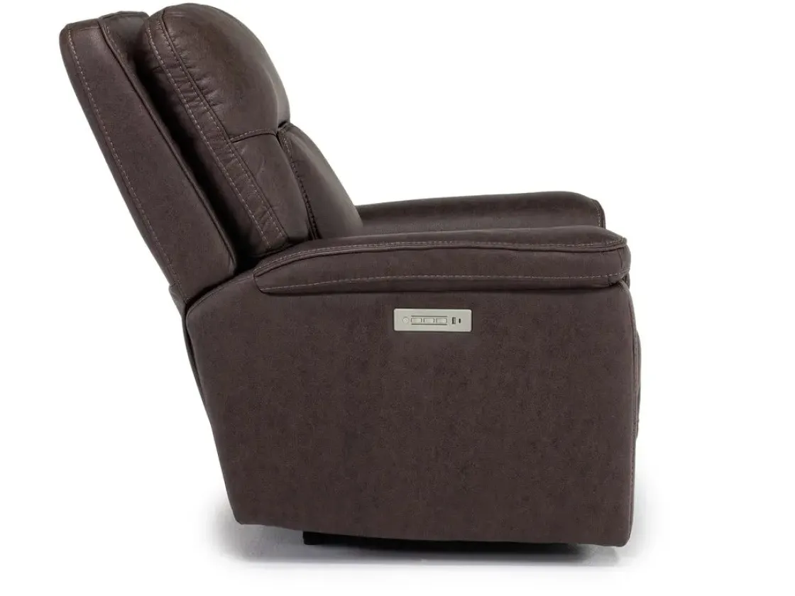 Mor Furniture Cannes 3 Power Theater Recliner W/ Immersive Sound In Jumbo Bark