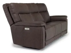 Mor Furniture Cannes 3 Power Theater Sofa W/ Immersive Sound In Maze Tan