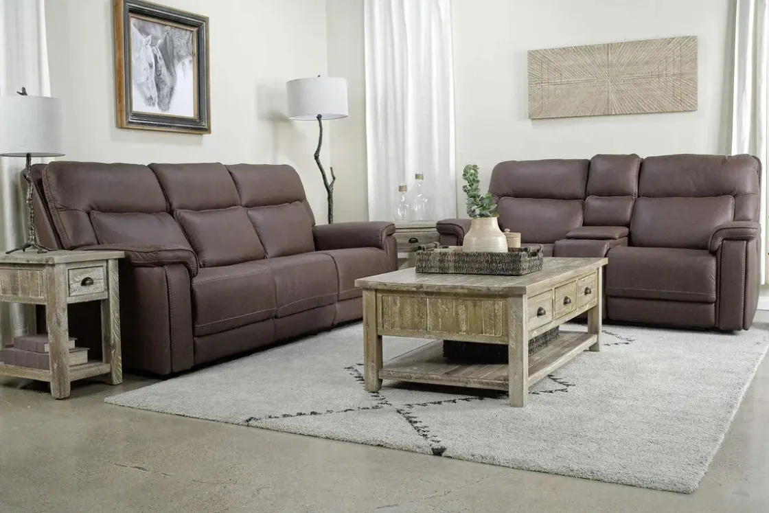Mor Furniture Cannes 3 Power Theater Sofa W/ Immersive Sound In Maze Tan